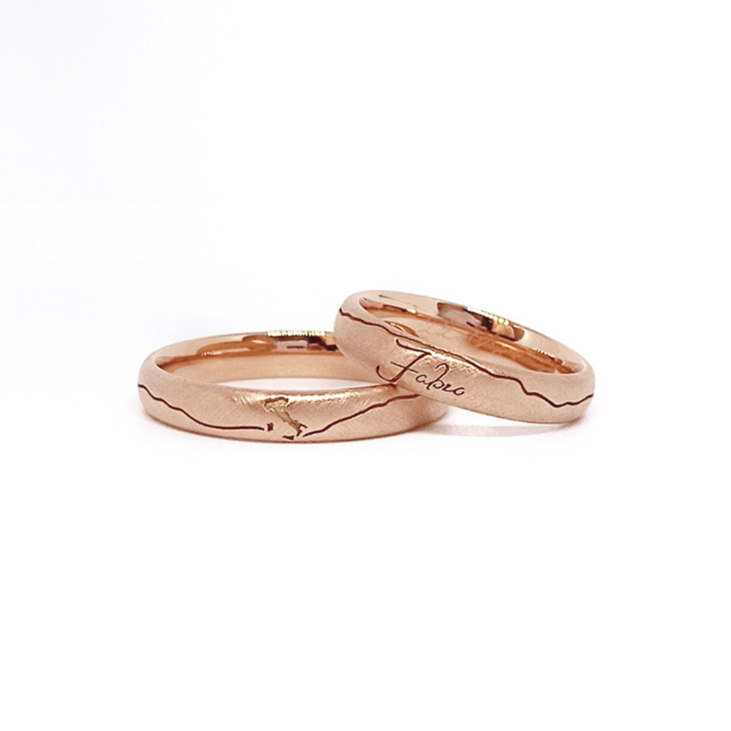 Fedi nuziali Dubai oro 18 kt - Maddalena Germano