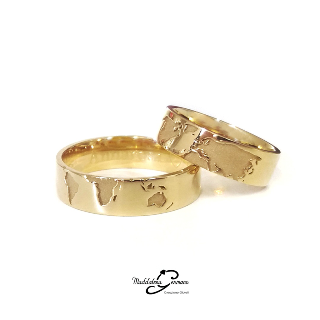 Fedi nuziali mondo oro 18 kt - Maddalena Germano